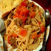 Spaghetti with Sausage and Peppers_image