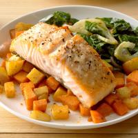 Salmon with Root Vegetables image