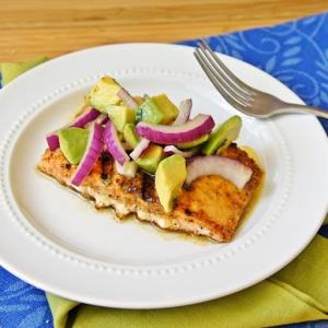 Grilled Salmon with Avocado Salsa Recipe - (4.6/5)_image