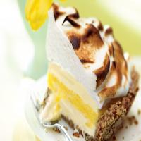 Lemon Meringue Ice Cream Pie in Toasted Pecan Crust_image