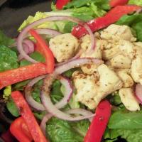Warm Chicken Spinach Salad image