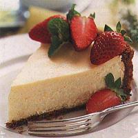 Strawberry Cheesecake with Gingersnap Crust image