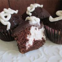 Cream Filled Chocolate Cupcakes image