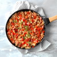 Meat Lover's Pizza Rice Skillet image