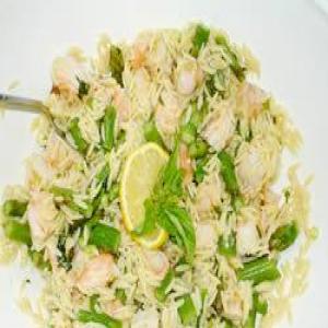 Orzo and Shrimp Salad with Asparagus_image
