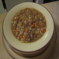 Lentil and Rice Soup With Sausage (Low Fat) image