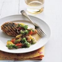 Grilled Chicken with Tomatillo-Tomato Salsa_image