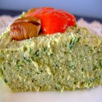 Herb-Green Ricotta Pate With Sweet-Pepper Sauce_image