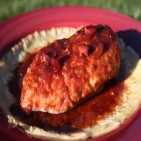Sensational Chicken Breasts With Cherry Sauce_image