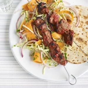 Tandoori lamb skewers with crunchy slaw & raita_image