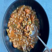Spicy Lentil and Sausage Soup image