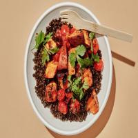 Black Lentil and Harissa-Roasted Veggie Bowl image