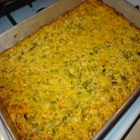 Low-Fat Broccoli, Rice And Cheese Casserole image