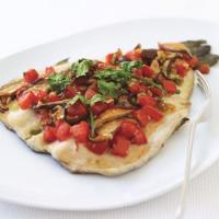 Baked Trout with Shiitake Mushrooms, Tomatoes, and Ginger_image