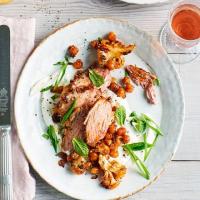 Harissa lamb with labneh & chickpeas_image
