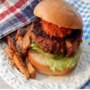 Homemade Ground Chicken-Chickpea Burgers_image