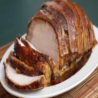 Bacon-Wrapped Pork Loin With Brown Sugar Glaze_image
