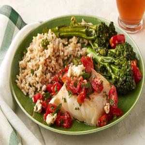 Cod with Tomatoes and Broccolini_image