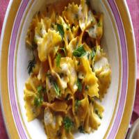 Carrot Farfalle Pasta with Lemon and Herbs_image