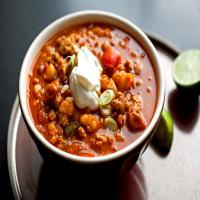 Turkey and Hominy Chili With Smoky Chipotle_image