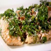 Roasted Salmon with Green Herbs_image