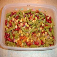 Three Bean Salad With Bacon Dressing image