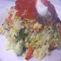 Hot Sausage and Vegetable Breakfast Casserole image