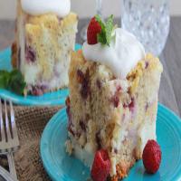 Slow-Cooker White Chocolate Raspberry and Cream Cake_image