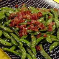 Sugar Snap Peas with Onions and Bacon image
