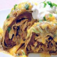 Baked Chicken Chimichangas with Sauce_image