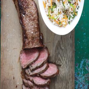 Broiled Steak with Rice Salad_image