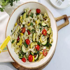 Summer Squash Pasta Salad with Chimichurri Vinaigrette image