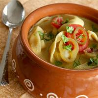 Cheese Tortellini in Curried Coconut Milk image