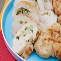 Spinach-Artichoke Dip Stuffed Grilled Chicken image