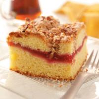 Raspberry-Rhubarb Coffee Cake image