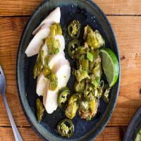 Poached Chicken Breasts With Tomatillos and Jalapeños image