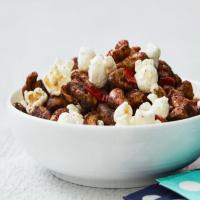 Spicy Chipotle Mixed Nuts with Bacon and Popcorn image