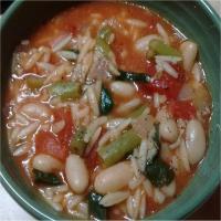 White Bean, Orzo and Spinach Soup_image