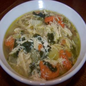 Rosemary Chicken and Spinach soup image
