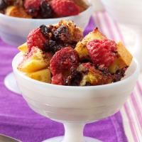 Chocolate Bread Pudding with Raspberries_image