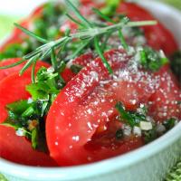 Sliced Tomatoes with Fresh Herb Dressing_image