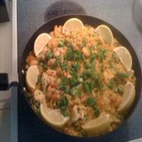 Spanish Paella (with Chicken and Seafood) image