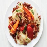 Pierogi with Sausage and Peppers image