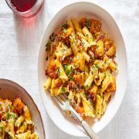 Butternut Squash Pasta With Bacon and Parmesan image
