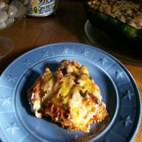 Sour Cream and Ground Beef Layered Casserole image