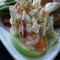 Blue Cheese Coleslaw With Apples and Walnuts_image