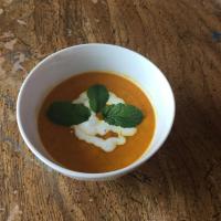 Chilled Carrot and Tomato-Mint Soup image