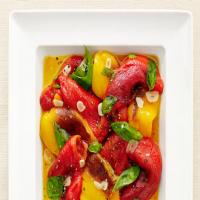Roasted Peppers with Basil image