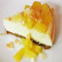Tropical Coconut Cheesecake with Sauteed Pineapple image
