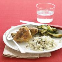 Mustard Chicken with Wild Rice and Brussels Sprouts_image